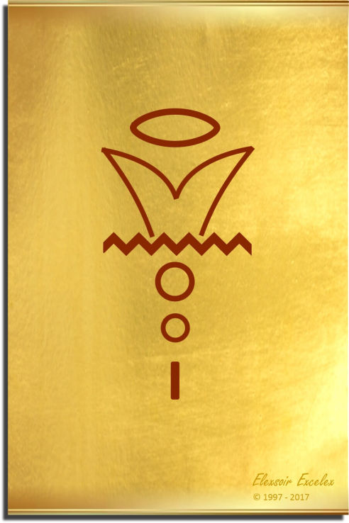 Brass Plate No. 10 of 44 - Book of Symbols - Copyright 1997-2019 Elexsoir Excelex Thou Art