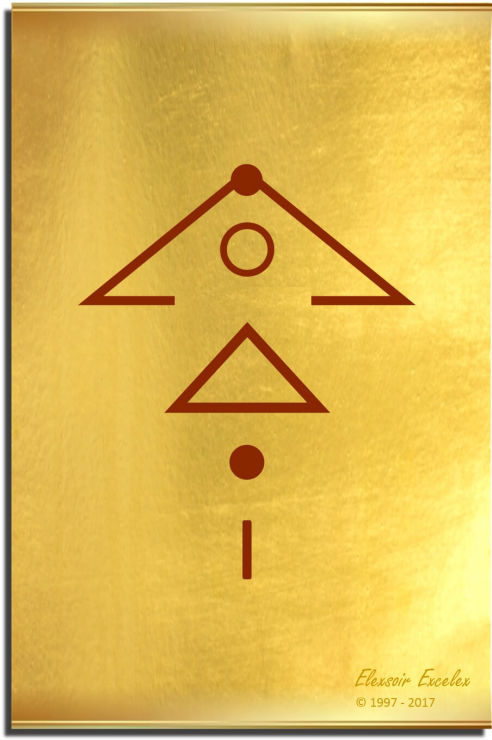 Brass Plate No. 12 of 44 - Book of Symbols - Copyright 1997-2019 Elexsoir Excelex Thou Art