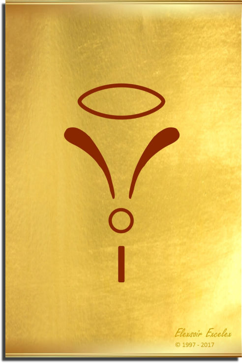 Brass Plate No. 13 of 44 - Book of Symbols - Copyright 1997-2019 Elexsoir Excelex Thou Art