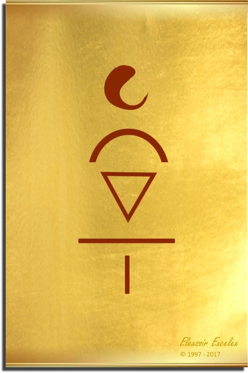 Brass Plate No. 15 of 44 - Book of Symbols - Copyright 1997-2019 Elexsoir Excelex Thou Art