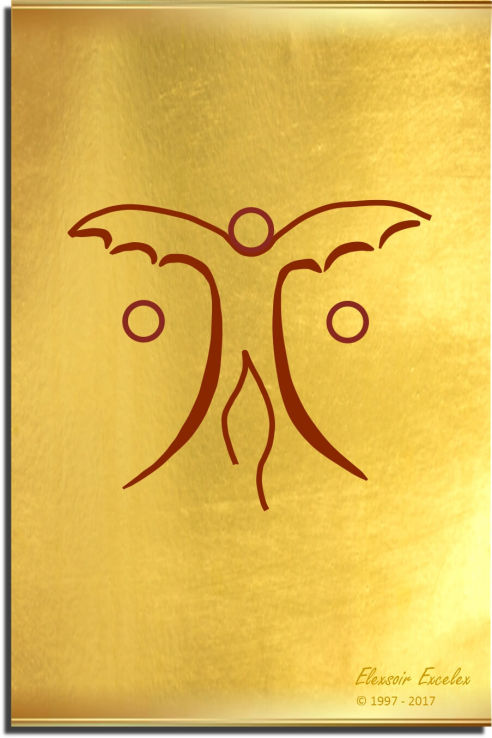 Brass Plate No. 17 of 44 - Book of Symbols - Copyright 1997-2019 Elexsoir Excelex Thou Art
