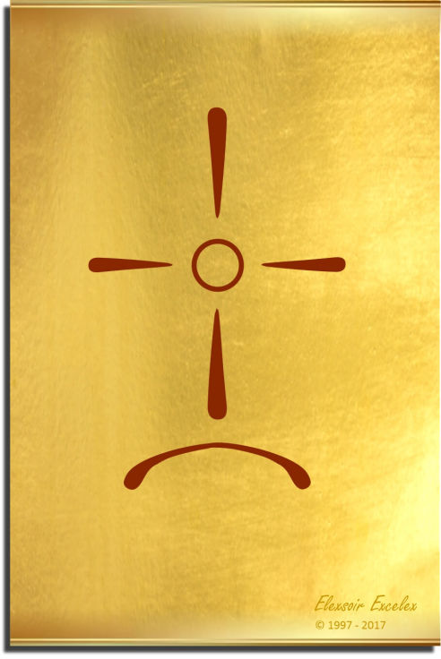 Brass Plate No. 2 of 44 - Book of Symbols - Copyright 1997-2019 Elexsoir Excelex Thou Art