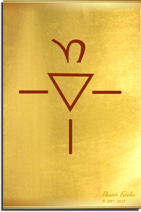 Brass Plate No. 23 of 44 - Book of Symbols - Copyright 1997-2019 Elexsoir Excelex Thou Art