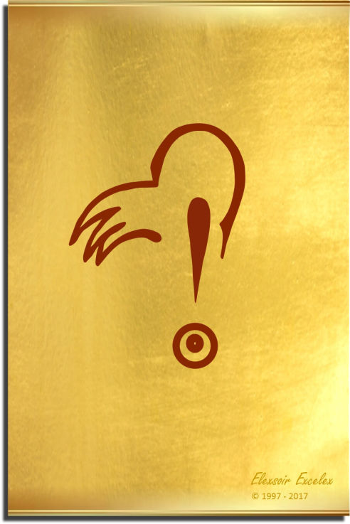 Brass Plate No. 24 of 44 - Book of Symbols - Copyright 1997-2019 Elexsoir Excelex Thou Art