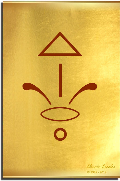 Brass Plate No. 28 of 44 - Book of Symbols - Copyright 1997-2019 Elexsoir Excelex Thou Art
