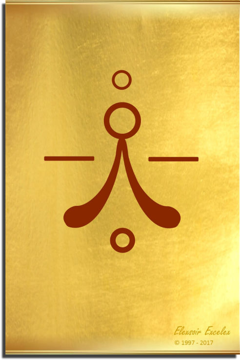 Brass Plate No. 3 of 44 - Book of Symbols - Copyright 1997-2019 Elexsoir Excelex Thou Art