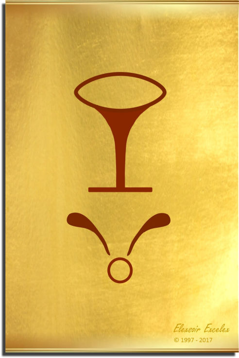 Brass Plate No. 31 of 44 - Book of Symbols - Copyright 1997-2019 Elexsoir Excelex Thou Art