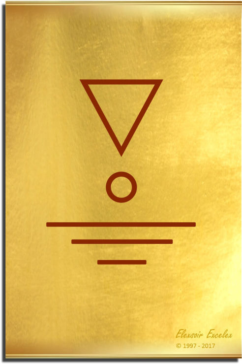 Brass Plate No. 35 of 44 - Book of Symbols - Copyright 1997-2019 Elexsoir Excelex Thou Art