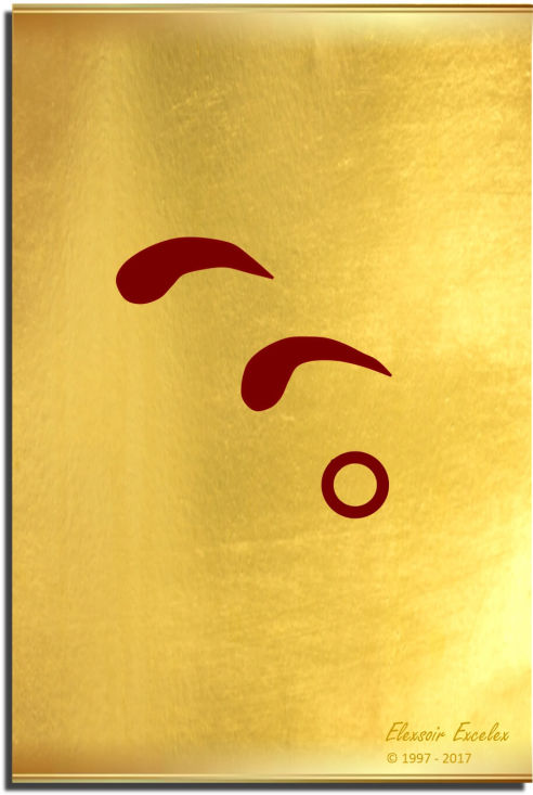 Brass Plate No. 40 of 44 - Book of Symbols - Copyright 1997-2019 Elexsoir Excelex Thou Art