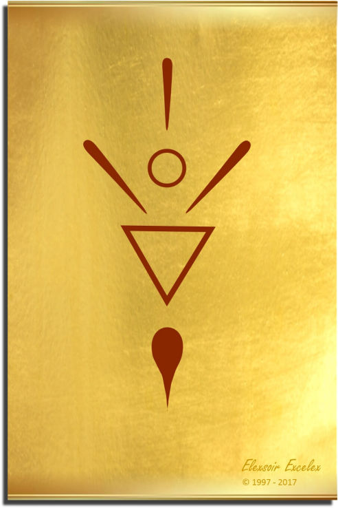 Brass Plate No. 5 of 44 - Book of Symbols - Copyright 1997-2019 Elexsoir Excelex Thou Art