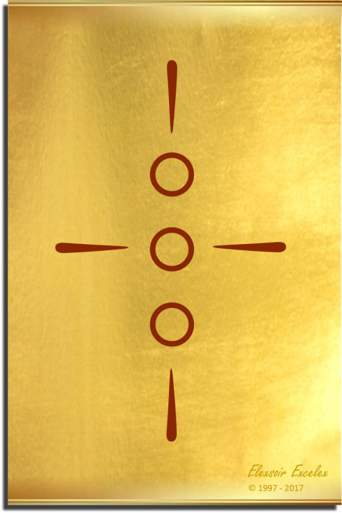 Brass Plate No. 6 of 44 - Book of Symbols - Copyright 1997-2019 Elexsoir Excelex Thou Art